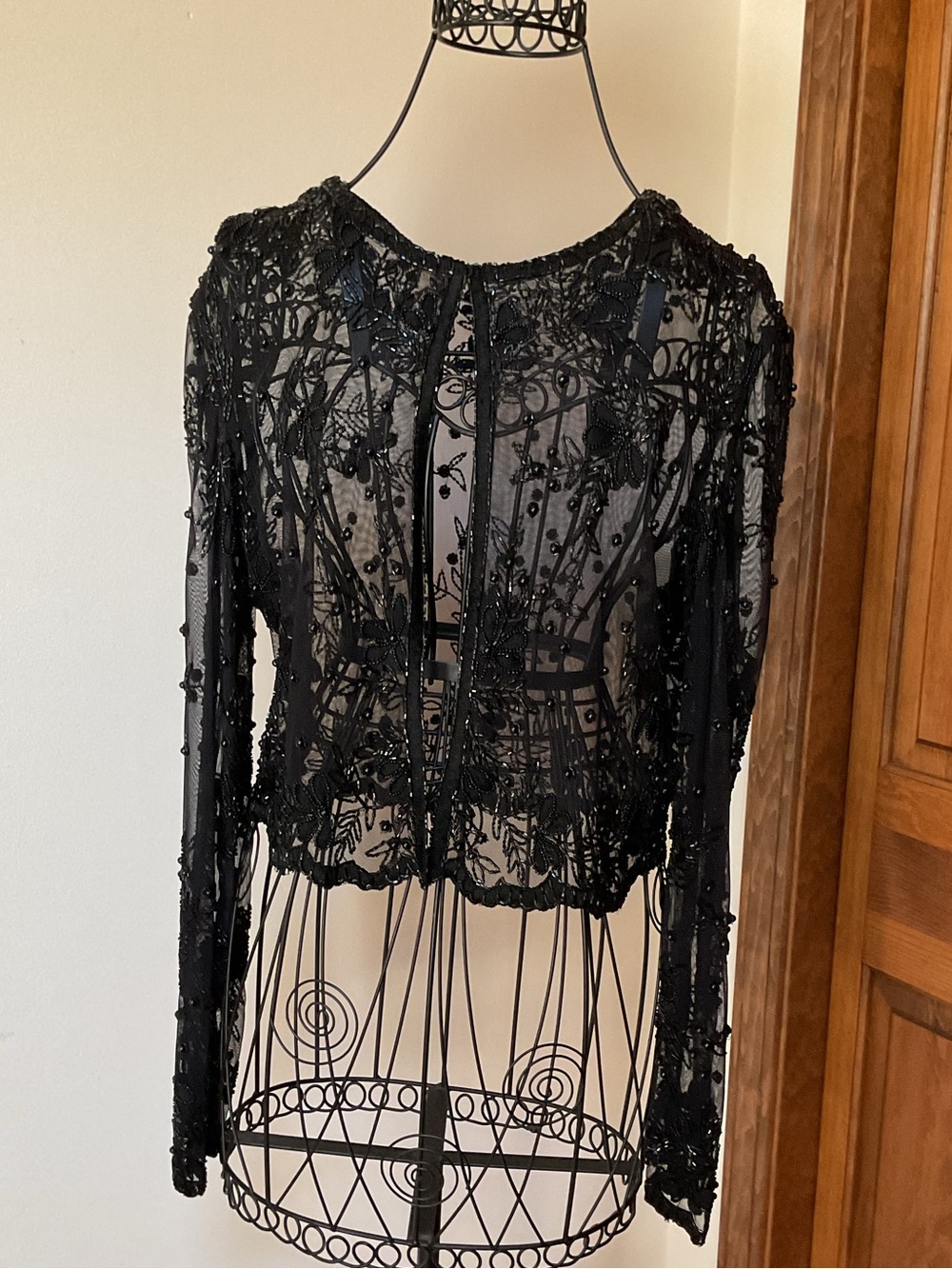 Vintage beaded jacket Small